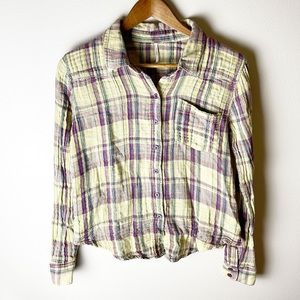 FREE People Button Down Shirt women size SP